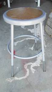 lot 252 image: Grey Shop Stools (5)
