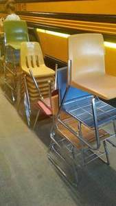 lot 502 image: Variety Chrome Based Chairs (16)