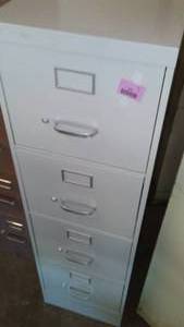 lot 522 image: (3) 4 Drawer File Cabinets.