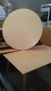 lot 528 image: (2) Laminate Surface Tables. 48 in.