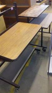 lot 532 image: (2) Rolling Workstations. See Pics for complete details.