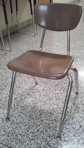 lot 76 image: (15) Vicro Hard Plastic (Bakelite) Chairs.