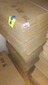 lot 302 image: Cardboard Boxes  New in Bundles