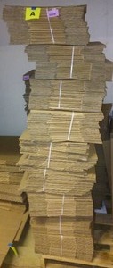 lot 303 image: Cardboard Boxes  New in Bundles
