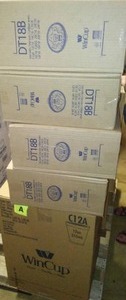 lot 396 image: 12 oz. Foam Cups and Lids. See Pics.