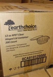 lot 451 image: 12 oz. Hinged Containers (3 Cases)