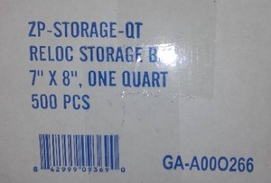 lot 495 image: Quart Size Storage Bags (4 Boxes)