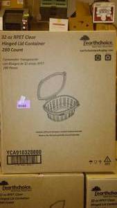 lot 433 image: 32 oz. EarthChoice Hinged Containers. (2 Cases)