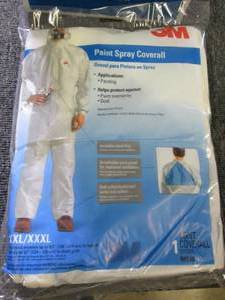 case of 6 3m paint spray coveralls ...