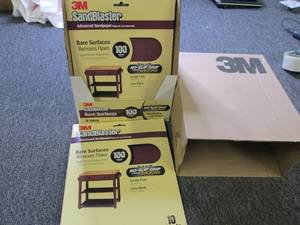 1 case of 5 packages of 3m sandblas...