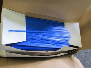 4 boxes of blue twist ties ...