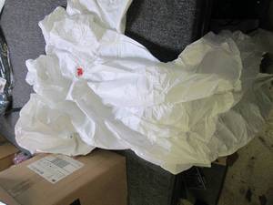 case of 3xl protective coveralls...