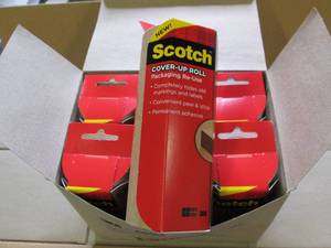 case of 6 packages of 3m scotch cov...