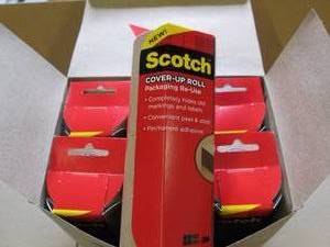 case of 6 packages of 3m scotch cov...