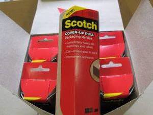 case of 6 packages of 3m scotch cov...