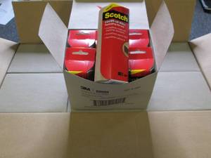 case of 6 packages of 3m scotch cov...