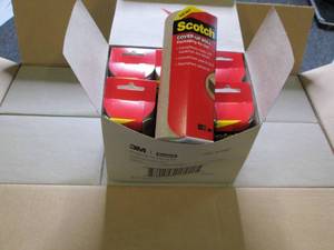 case of 6 packages of 3m scotch cov...