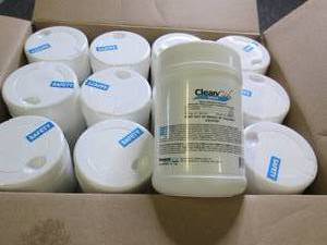 case of 10 1 lb 9 oz cleancide wipe...