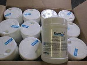 case of 10 1 lb 9 oz cleancide wipe...
