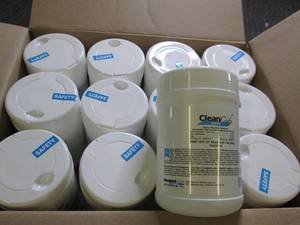 case of 10 1 lb 9 oz cleancide wipe...