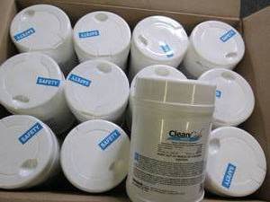 case of 10 1 lb 9 oz cleancide wipe...