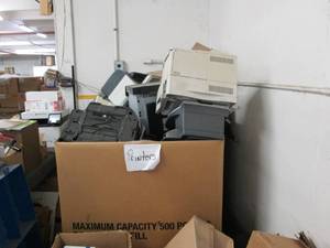pallet of printers untested as is ...