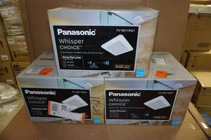 lot 42 image: Panasonic Whisper Choice Customizable Ventilation Fans with Pick-A-Flow