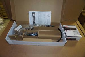 lot 54 image: Pfister Spot Defense Stainless Steel Kitchen Faucet with Delta Towel Ring
