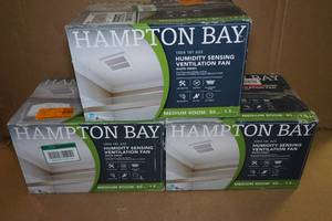 lot 62 image: Hampton Bay Humidity Sensing Ventilation Fans