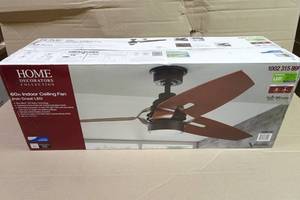 lot 124 image: Home Decorators Collection 60 Indoor Ceiling Fan -Espresso Bronze