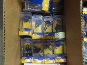 Box (11 x 7 x 5) of BRAND NEW ROUTER BITS (See Photos)