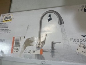 KOHLER Barossa with Response Touchless Technology Single-Handle Pull- Down Sprayer Kitchen Faucet in Open box customer return see pictures