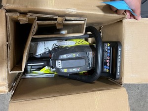 RYOBI 16 and 14 in. 37cc 2-Cycle Gas Chainsaw with Heavy-Duty Case - Customer Return - review all pictures