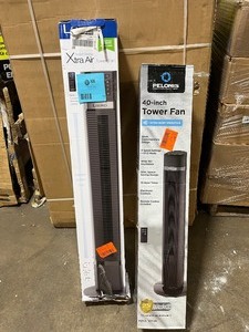 Lot of 2 Tower Fans, 40 in Lasko and Pelonis, Customer Returns -Review all pictures