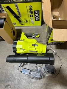 Lot of 2 Ryobi Hand-Held Blowers, One Has Battery and Charger, Other Is Tool-Only - Customer Returns - Review all pictures
