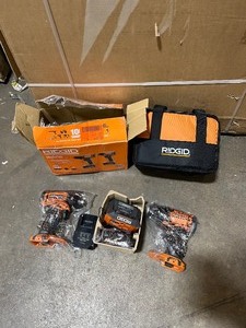 RIDGID 18V Cordless 2-Tool Combo Kit with 12 in. DrillDriver, 14 in. Impact Driver, (2) 2.0 Ah Batteries, Charger, and Bag