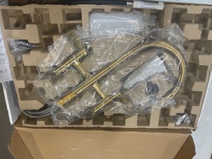 KOHLER Otira R29465-SD-2MB 2-Handle Bridge Pull-Down Faucet New Moderne Brass Ope box customer return