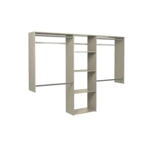 lot 47 image: Closet Evolution Essential Plus 60 in. W - 96 in. W Rustic Grey Wood Closet System