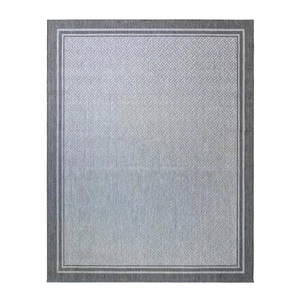 lot 53 image: Gertmenian & Sons Paseo Soroa AshSteel 9 ft. x 13 ft. Border IndoorOutdoor Area Rug