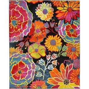 lot 56 image: Unique Loom Lyon Kennedy Black 8 0 x 10 0 Area Rug