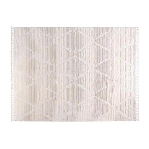 lot 79 image: INKIVY Terni Cream 8 ft. x 10 ft. Polyester Area Rug