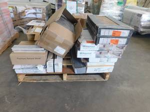 lot 35 image: Assorted pallet of tile items.
