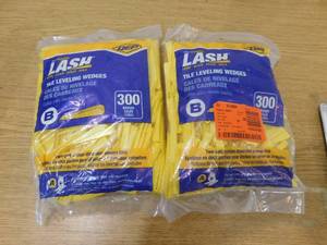 lot 43 image: (2) QEP LASH Tile Leveling System, Wedges Part B (300-Pack)