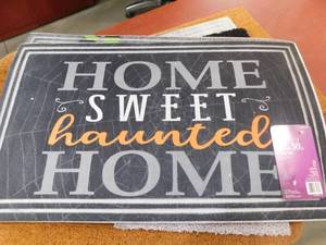 lot 61 image: Home Sweet Haunted Home Door mat 18x30