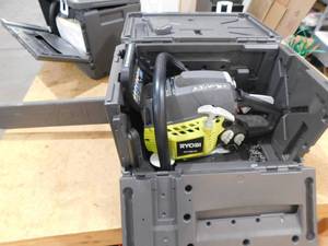 lot 84 image: RYOBI 18 in. 38cc 2-Cycle Gas Chainsaw with Heavy Duty Case