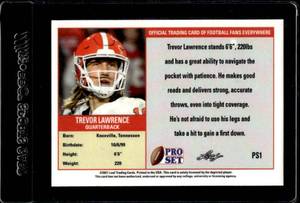 lot 3 image: 2021 Leaf Pro Set Trevor Lawrence Rookie #PS1