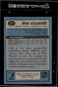 lot 4 image: 1981 Topps Dino Ciccarelli Rookie #105