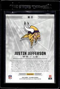 lot 15 image: 2020 Illusions Justin Jefferson Rookie #22