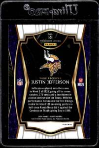 lot 68 image: 2020 Select Silver Prizm Justin Jefferson Rookie #161