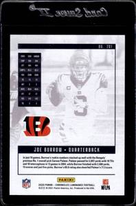 lot 69 image: 2020 Luminance Joe Burrow Rookie Card #201